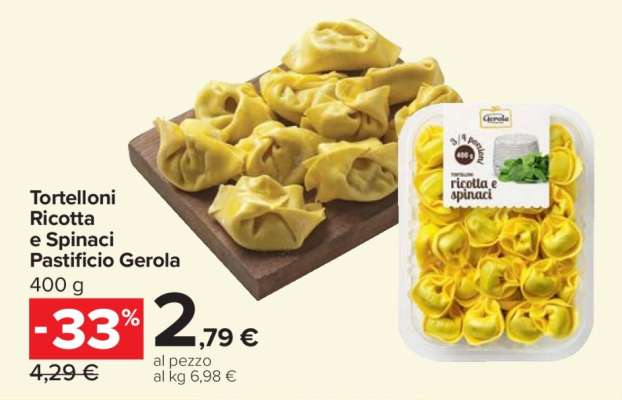 Tortelloni Ricotta e Spinaci Pastificio Gerola