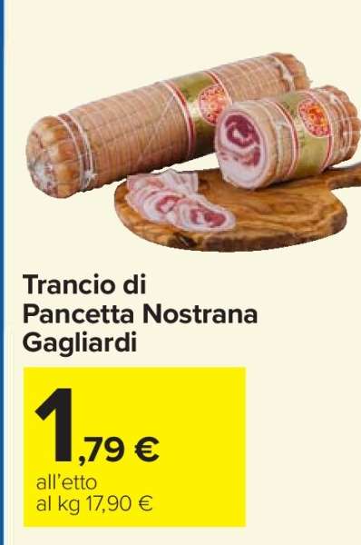 Trancio di Pancetta Nostrana Gagliardi