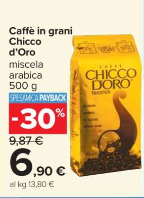 Caffè in grani Chicco d’Oro