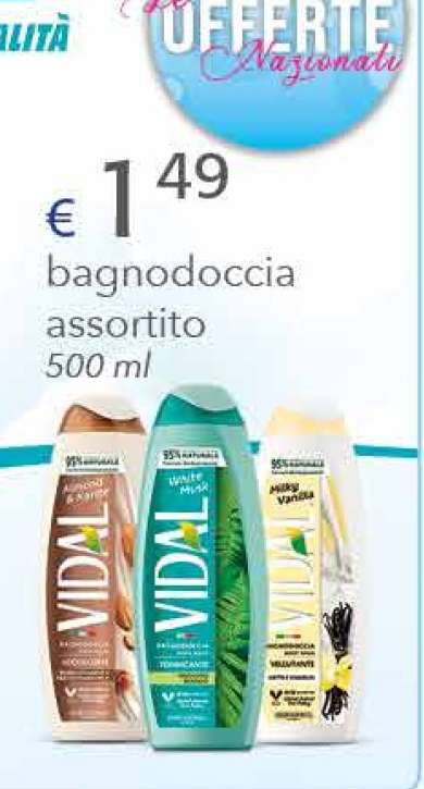 VIDAL bagnodoccia assortito