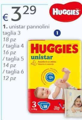 Huggies unistar pannolini