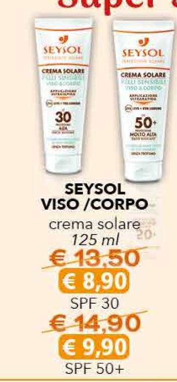 SEYSOL VISO/CORPO crema solare SPF 30