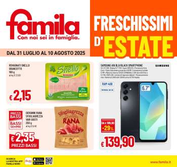 Volantino Famila - 31/7/2025 - 10/8/2025.