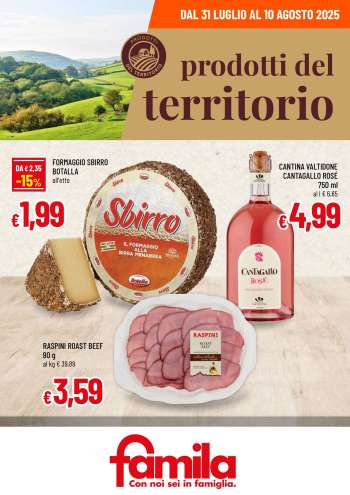 Volantino Famila - 31/7/2025 - 10/8/2025.