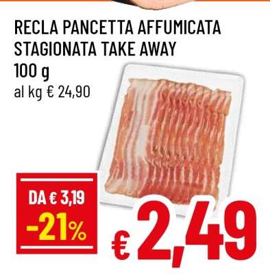 RECLA PANCETTA AFFUMICATA STAGIONATA TAKE AWAY