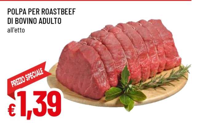 POLPA PER ROASTBEEF DI BOVINO ADULTO