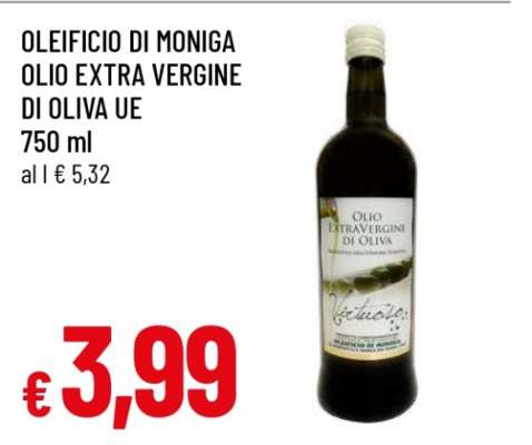 OLEIFICIO DI MONIGA OLIO EXTRA VERGINE DI OLIVA UE
