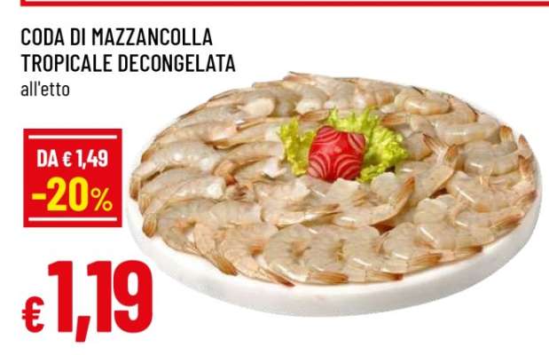 Coda di Mazzancolla Tropicale Decongelata