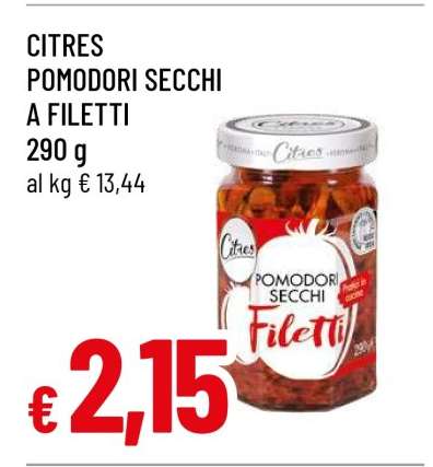 CITRES POMODORI SECCHI A FILETTI