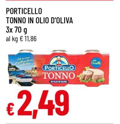 PORTICELLO TONNO IN OLIO D'OLIVA