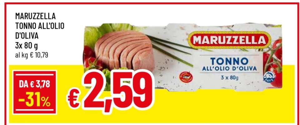 MARUZZELLA TONNO ALL'OLIO D'OLIVA