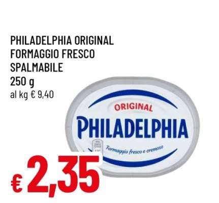 PHILADELPHIA ORIGINAL FORMAGGIO FRESCO SPALMABILE