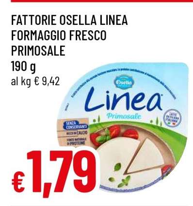Fattorie Osella Linea Formaggio Fresco Primosale