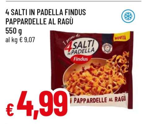 4 SALTI IN PADELLA FINDUS PAPPARDELLE AL RAGÙ
