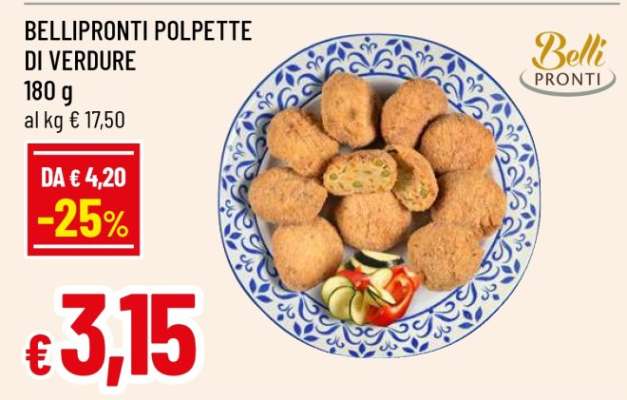 BELLIPRONTI POLPETTE DI VERDURE