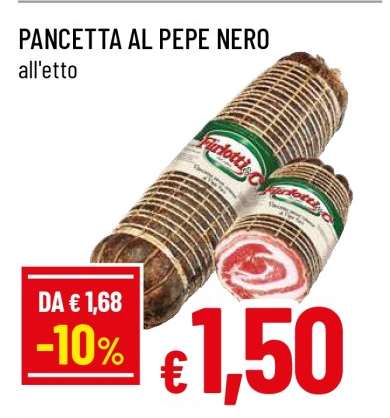 PANCETTA AL PEPE NERO