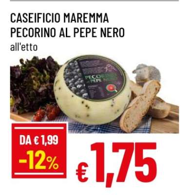 CASEIFICIO MAREMMA PECORINO AL PEPE NERO
