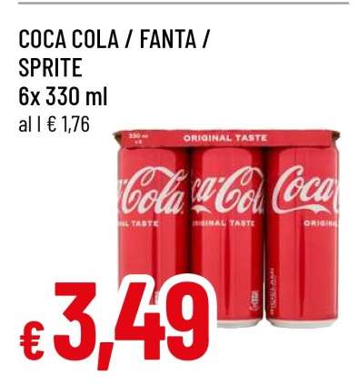 Coca Cola/Fanta/Sprite