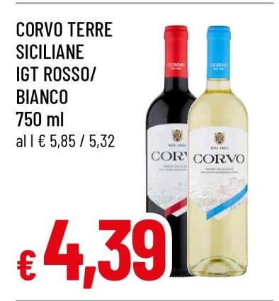 CORVO TERRE SICILIANE IGT ROSSO/BIANCO