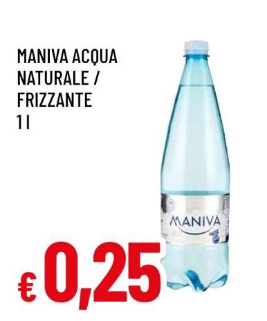 MANIVA ACQUA NATURALE / FRIZZANTE 1 L