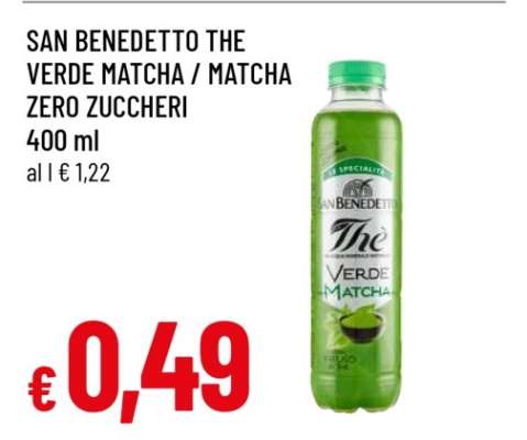 SAN BENEDETTO THE VERDE MATCHA / MATCHA ZERO ZUCCHERI