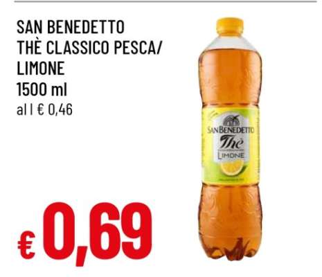 SAN BENEDETTO THÈ CLASSICO PESCA/ LIMONE