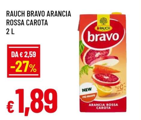 RAUCH BRAVO ARANCIA ROSSA CAROTA