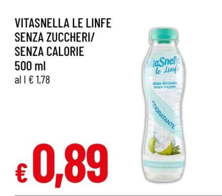 Vitasnella Le Linfe Senza Zuccheri/Senza Calorie