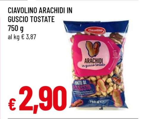 CIAVOLINO ARACHIDI IN GUSCIO TOSTATE