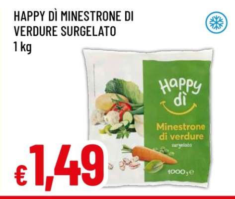 HAPPY DÌ MINESTRONE DI VERDURE SURGELATO