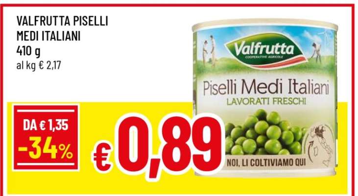 VALFRUTTA Piselli Medi Italiani