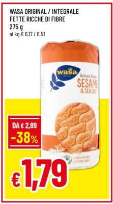 WASA ORIGINAL / INTEGRALE FETTE RICCHE DI FIBRE