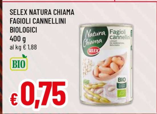 SELEX NATURA CHIAMA FAGIOLI CANNELLINI BIOLOGICI