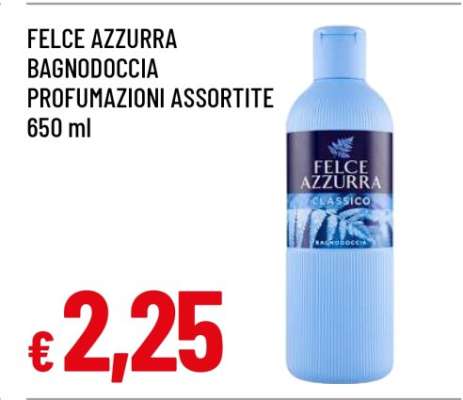 FELCE AZZURRA BAGNODOCCIA PROFUMAZIONI ASSORTITE