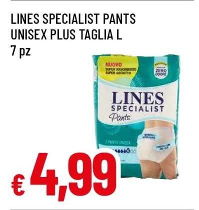 LINES SPECIALIST PANTS UNISEX PLUS TAGLIA L