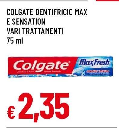 COLGATE DENTIFRICIO MAX E SENSATION