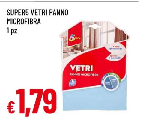 SUPER5 VETRI PANNO MICROFIBRA