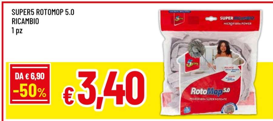 SUPER5 ROTOMOP 5.0 RICAMBIO