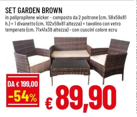 SET GARDEN BROWN