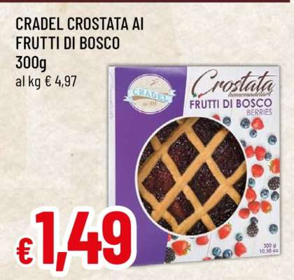 CRADEL CROSTATA AI FRUTTI DI BOSCO