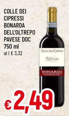 COLLE DEI CIPRESSI BONARDA DELL'OLTREPO PAVESE DOC 750 ml
