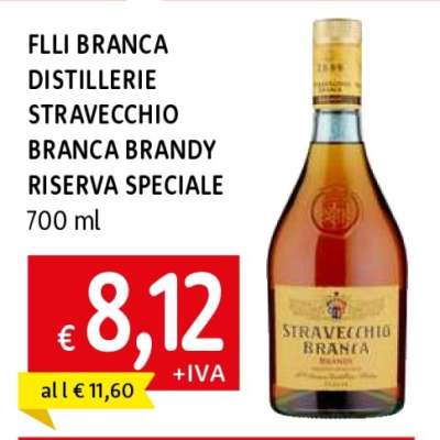 FLLI BRANCA DISTILLERIE STRAVECCHIO BRANCA BRANDY RISERVA SPECIALE