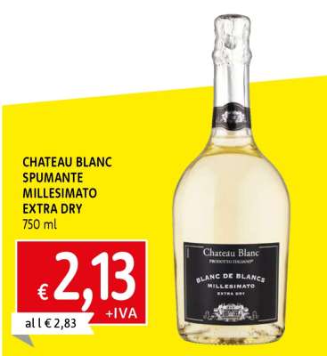 CHATEAU BLANC SPUMANTE MILLESIMATO EXTRA DRY