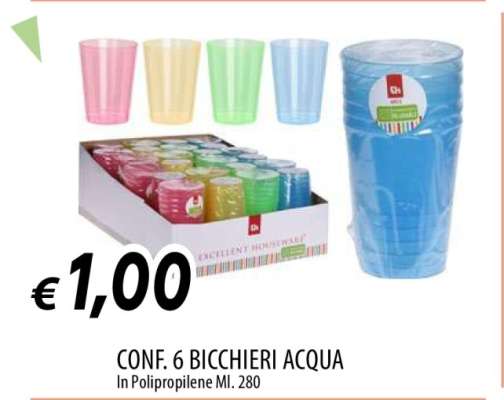CONF 6 BICCHIERI ACQUA
