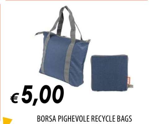 BORSA PIGHEVOLE RECYCLE BAGS
