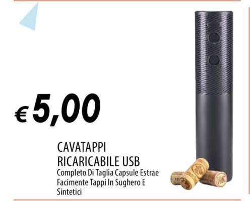 CAVATAPPI RICARICABILE USB