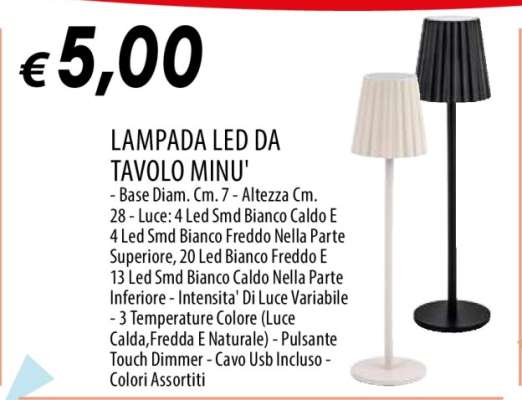 LAMPADA LED DA TAVOLO MINU'