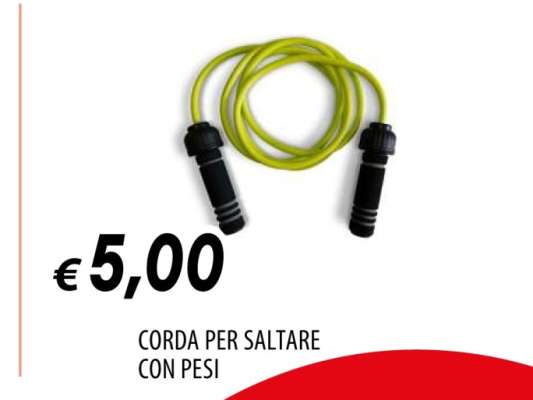 Corda per saltare con pesi