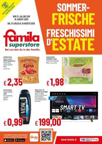 Volantino Famila - 31/7/2025 - 10/8/2025.