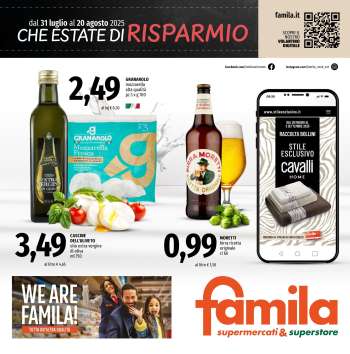 Volantino Famila - 31/7/2025 - 20/8/2025.